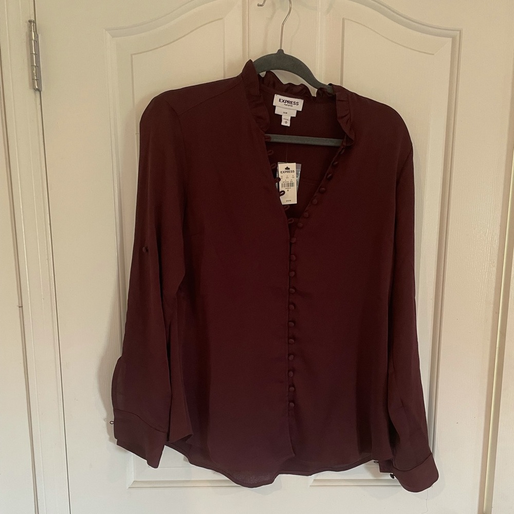 Plum Express long sleeve blouse. Never used